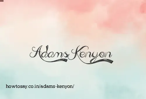 Adams Kenyon