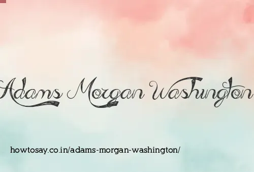 Adams Morgan Washington