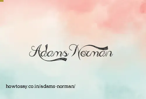 Adams Norman
