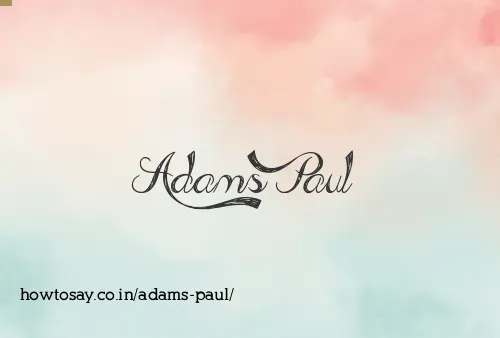 Adams Paul