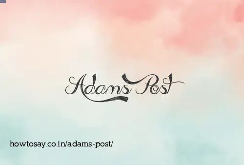 Adams Post