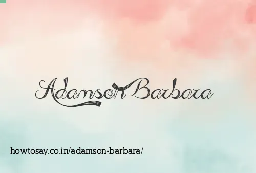 Adamson Barbara