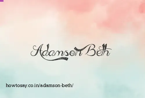 Adamson Beth