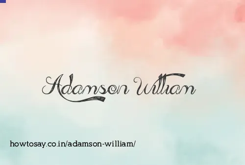Adamson William