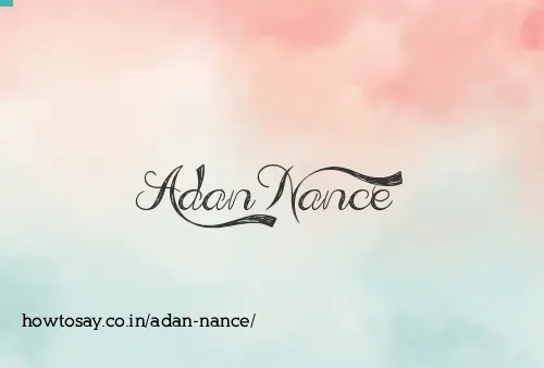 Adan Nance