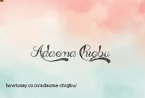 Adaoma Chigbu