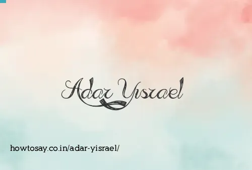 Adar Yisrael