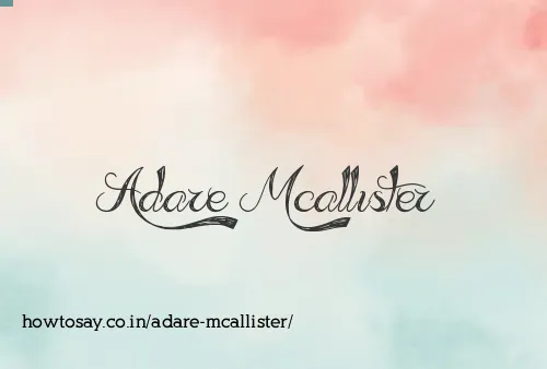 Adare Mcallister