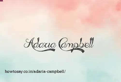 Adaria Campbell