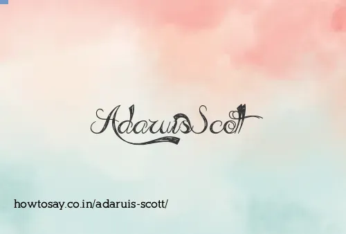Adaruis Scott