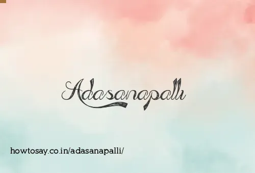 Adasanapalli