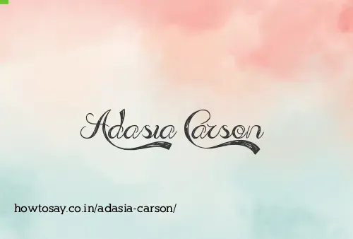 Adasia Carson
