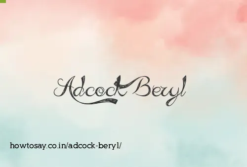 Adcock Beryl