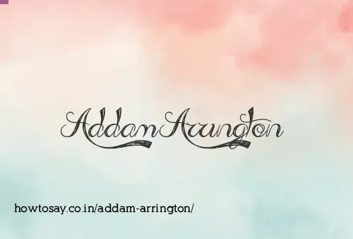 Addam Arrington