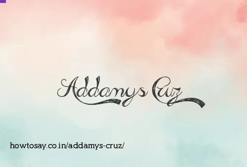 Addamys Cruz
