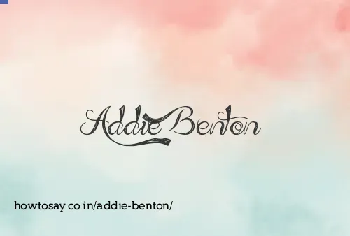 Addie Benton