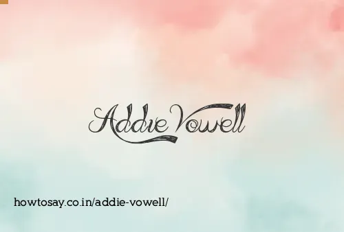 Addie Vowell