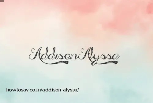Addison Alyssa
