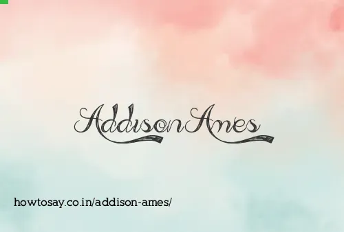 Addison Ames