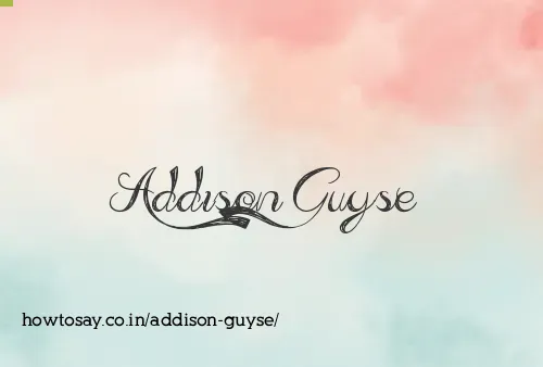 Addison Guyse