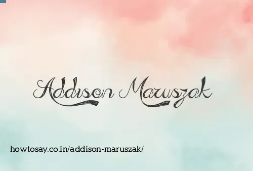 Addison Maruszak