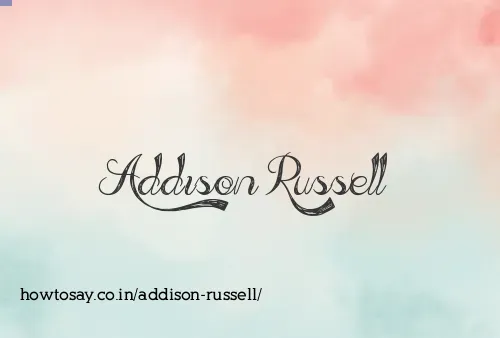 Addison Russell