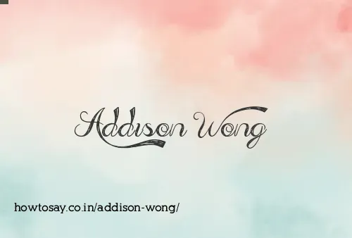 Addison Wong