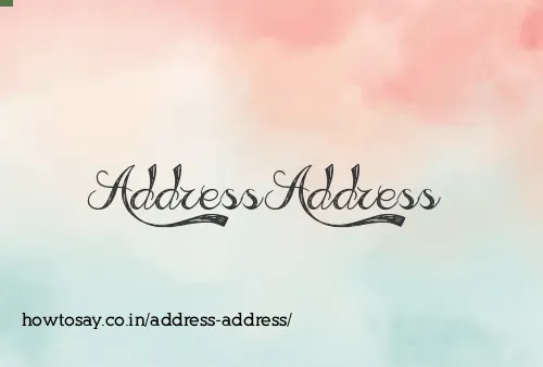 Address Address