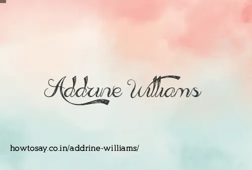 Addrine Williams