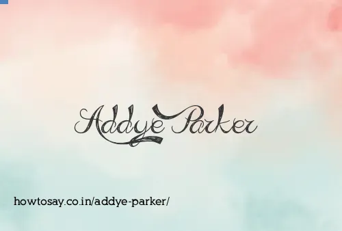 Addye Parker