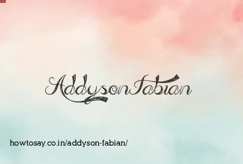 Addyson Fabian