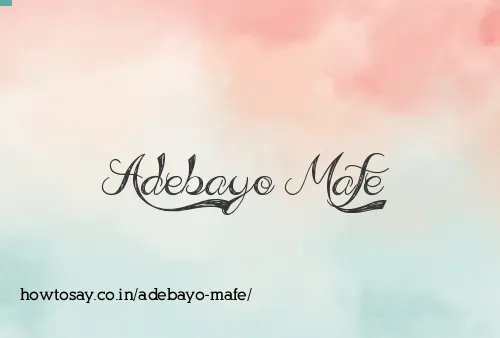 Adebayo Mafe