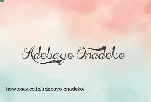 Adebayo Onadeko
