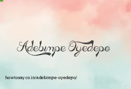 Adebimpe Oyedepo