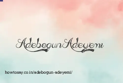 Adebogun Adeyemi