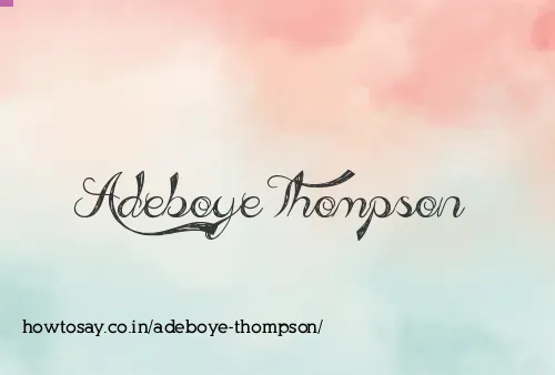 Adeboye Thompson