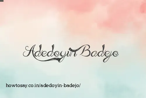 Adedoyin Badejo