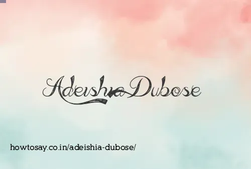 Adeishia Dubose