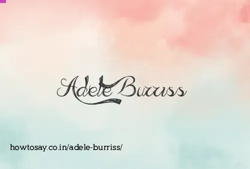 Adele Burriss