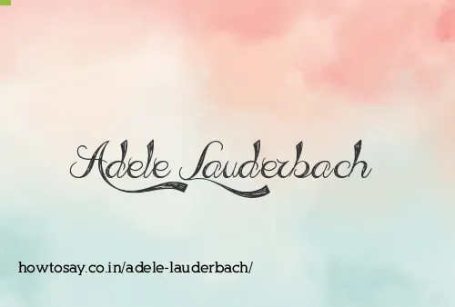 Adele Lauderbach