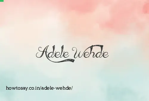 Adele Wehde