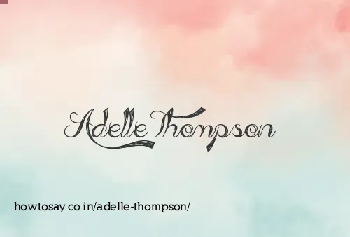 Adelle Thompson