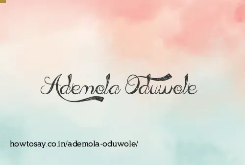 Ademola Oduwole