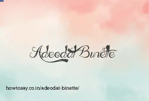 Adeodat Binette