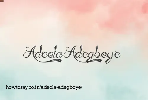 Adeola Adegboye