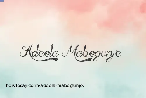 Adeola Mabogunje