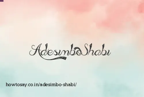 Adesimbo Shabi