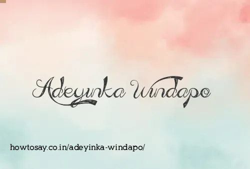 Adeyinka Windapo