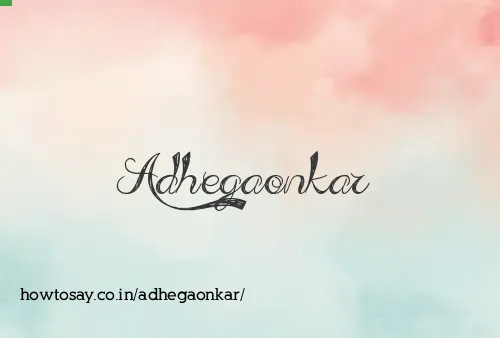 Adhegaonkar