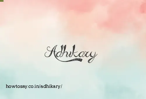 Adhikary